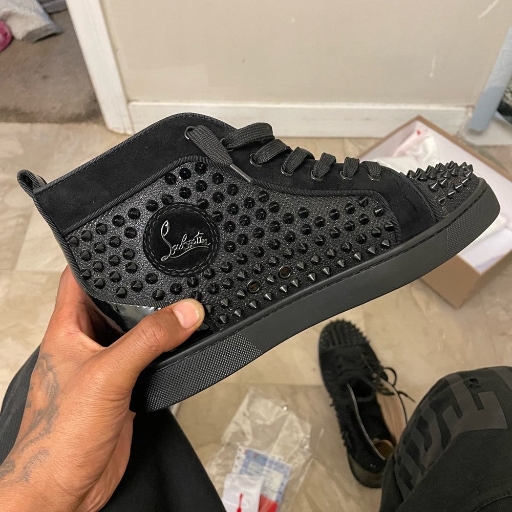 Genuine Christian Louboutin Oralto high top sneakers